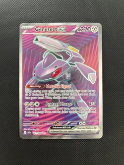Genesect Ex 161/086 Black Bolt English Pokemon Card New Mint TCG Full Art - Image 3