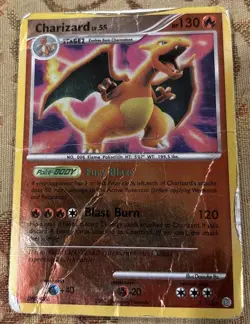 Charizard 2007 Reverser Holo 3/132 Rare Secret Wonders Pokemon Card Heavily Play - Image 1