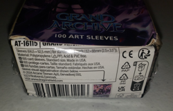 Grand Archive Tristan Dragon Shield Card 100 Art Sleeves DAMAGED BOX AT-15115 - Image 3