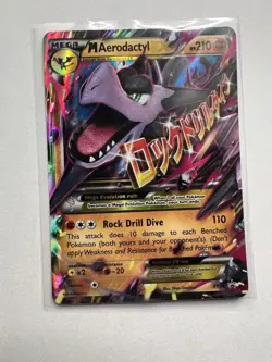 M Aerodactyl EX - XY98 Black Star Promo Card (Pokemon) Half Art Ultra Rare - Image 1
