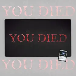 YOU DIED, Magic The Gathering Playmat, MTG, TCG Large Mousepad, - Image 1