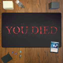 YOU DIED, Magic The Gathering Playmat, MTG, TCG Large Mousepad, - Image 2