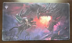 MTG Box Art Drizz'r & Guenhwyvar Playmat By Magali Villenevue - Image 1