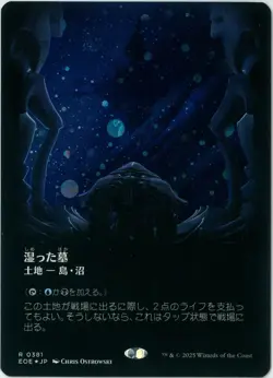 Galaxy FOIL MTG Watery Grave Borderless Edge of Eternities EOE 381 Japanese NEW - Image 1