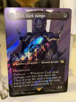 MTG Surge Foil Cecil, Dark Knight Full Art Final Fantasy English FIN-Black R NM - Image 3