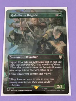MTG: The Lord of the Rings: Galadhrim Brigade Borderless Foil #0502 Rare - NM - Image 1