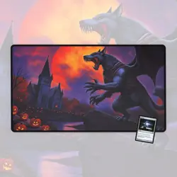 Moonfang Werewolf, Magic The Gathering Playmat, MTG, TCG Large Mousepad, - Image 1