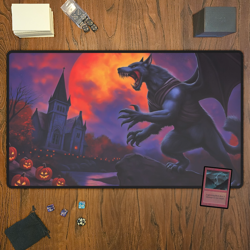 Moonfang Werewolf, Magic The Gathering Playmat, MTG, TCG Large Mousepad, - Image 2