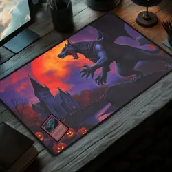 Moonfang Werewolf, Magic The Gathering Playmat, MTG, TCG Large Mousepad, - Image 4