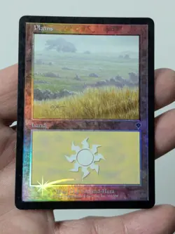 Plains #333 FOIL - Invasion - Basic Land - MTG Magic: The Gathering - Light Play - Image 3