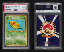 Weedle Japanese Pokemon Neo 2 Crossing the Ruins PSA 10 GEM MT 2000 1d6j - Image 3