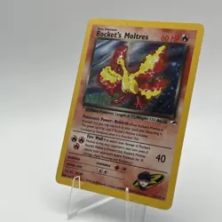 Rocket's Moltres 012/132 Gym Heroes Holo Pokemon TCG NM/LP - Image 3