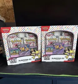 2x 151 Alakazam ex Collection Box Scarlet & Violet Pokemon TCG **SEALED/NEW** - Image 1