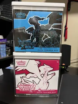 Pokemon TCG Black Bolt & White Flare Pokemon Center Elite Trainer Boxes - Sealed - Image 1