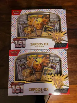 Pokemon 151 Zapdos EX Collection Box Sealed - Image 1