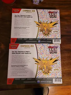 Pokemon 151 Zapdos EX Collection Box Sealed - Image 2