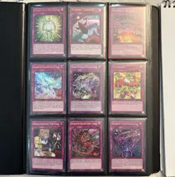 Yugioh Collection Binder- 180 Foil Cards w/180 sleeves- 2 Graded Cards - Image 2