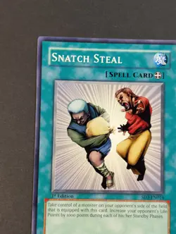 Yugioh TCG - 1x Snatch Steal - SD3-EN014 - LP 1st Ed Common Blaze of Destruction - Image 3
