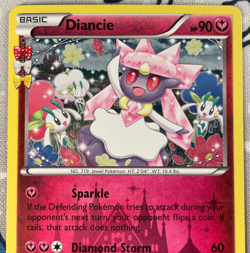 Diancie RC22/RC32 Holo XY Generations Radiant Collection Pokemon Card 2016 LP/MP - Image 2
