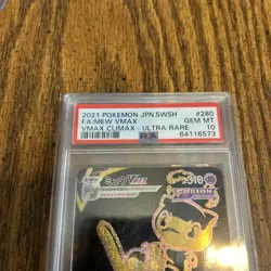 PSA 10 Gem Mint Mew Vmax 280/184 Gold UR Vmax Climax 2021 Japanese Full Art Card - Image 2