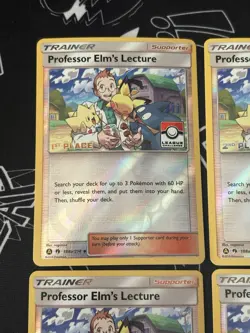 1st, 2nd, 3rd,4th Place League Professor Elm's Lectue SET 188a/214 Pokemon Card - Image 2