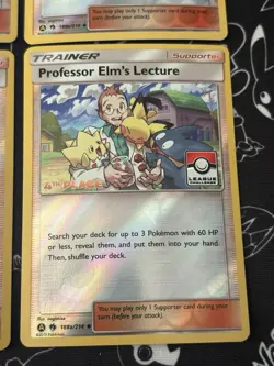 1st, 2nd, 3rd,4th Place League Professor Elm's Lectue SET 188a/214 Pokemon Card - Image 5