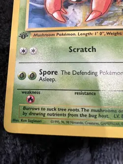 Paras 59/64 1st Edition Genuine Mint Jungle Set Non-Holo Pokemon Card - Image 2