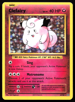 Clefairy 63/108 XY Evolutions Holo Rare Lightly Played Pokemon Card - Image 1