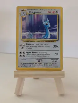 Pokemon Card Dragonair 18/102 Base Set Non Holo Rare WOTC MP - Image 1