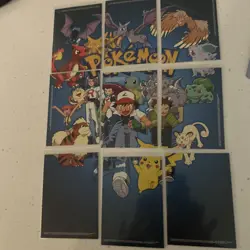 Pokemon Topps Series 1 TV Series 9 Card Puzzle Non Holo LP/NM - Image 2