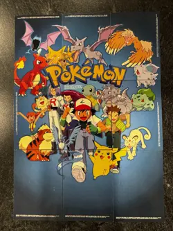 Pokemon Topps Series 1 TV Series 9 Card Puzzle Non Holo LP/NM - Image 1