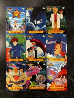 Pokemon Topps Series 1 TV Series 9 Card Puzzle Non Holo LP/NM - Image 2