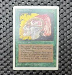Llanowar Elves MTG Unlimited Common Green Creature Heavily Played x1 LP/NM - Image 1