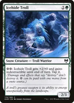 MTG Icehide Troll - Kaldheim (KHM) NM Common #176 - Image 1
