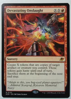 Devastating Onslaught *Mythic Rare* Magic MtG x1 Edge of Eternities - Image 1