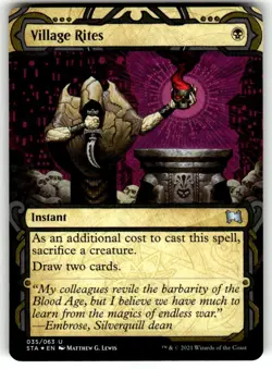 MTG - Village Rites (Foil Etched) 35 - Strixhaven: Mystical Archives NM - Image 1
