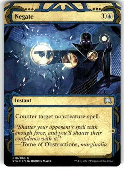 MTG - Negate (Foil Etched) 18 - Strixhaven: Mystical Archives NM - Image 1