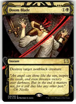 MTG - Doom Blade (Foil Etched) 28 - Strixhaven: Mystical Archives NM - Image 1