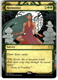 MTG - Harmonize (Foil Etched) 52 - Strixhaven: Mystical Archives NM - Image 1