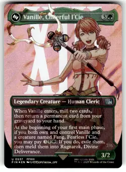 MTG - Vanille, Cheerful l'Cie (Borderless) (Surge Foil) 537 - FINAL FANTASY NM - Image 1