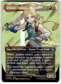 MTG - Zidane, Tantalus Thief (Borderless) (Surge Foil) 550 - FINAL FANTASY NM - Image 1
