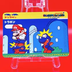 Super Mario World Trading Card Japan Rare Topsun Nintendo Carddass 1993 #107 - Image 1