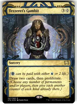 MTG - Tezzeret's Gambit (Foil Etched) 21 - Strixhaven: Mystical Archives NM - Image 1