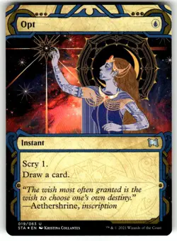 MTG - Opt (Foil Etched) 19 - Strixhaven: Mystical Archives NM - Image 1