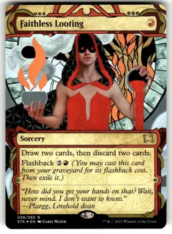 MTG - Faithless Looting (Foil Etched) 38 - Strixhaven: Mystical Archives NM - Image 1