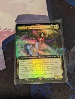 Aerith, Last Ancient #0163 (Extended Art) (FOIL) Unplayed NM MTG Final Fantasy - Image 1