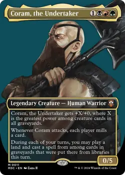 Coram, the Undertaker Borderless Modern Horizons 3 NM MTG - Image 1