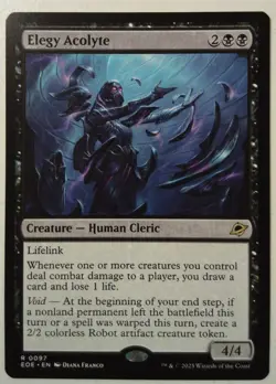 Elegy Acolyte *Rare* Magic MtG x1 Edge of Eternities - Image 1