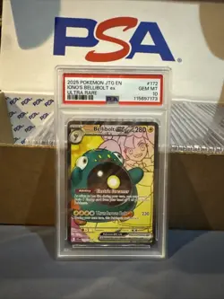 2025 POKEMON JTG EN-JOURNEY TOGETHER ULTRA RARE #172 IONO'S BELLIBOLT EX PSA 10 - Image 1