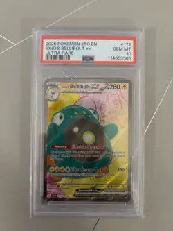 2025 POKEMON JTG EN-JOURNEY TOGETHER ULTRA RARE #172 IONO'S BELLIBOLT EX PSA 10 - Image 1